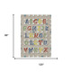 8' X 10' Beige And Brown Geometric Washable Indoor Outdoor Area Rug