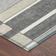 8' X 10' Gray And Graphite Geometric Washable Indoor Outdoor Area Rug