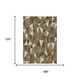 10' X 14' Chocolate And Brown Geometric Washable Indoor Outdoor Area Rug