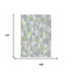 10' X 14' Mint Green And Green Geometric Washable Indoor Outdoor Area Rug