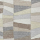 3' X 5' Ivory And Beige Geometric Washable Indoor Outdoor Area Rug