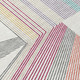 3' X 5' Ivory And Silver Geometric Washable Indoor Outdoor Area Rug