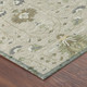 10' X 14' Beige And Brown Oriental Washable Indoor Outdoor Area Rug