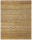 2' X 3' Brown And Tan Wool Geometric Hand Knotted Area Rug