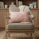 13" X 20" Coral Throw Pillow with Tassels