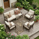 9' X 12' Chocolate And Brown Oriental Washable Indoor Outdoor Area Rug