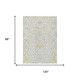 8' X 10' Ivory And Linen Oriental Washable Indoor Outdoor Area Rug