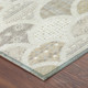 5' X 8' Ivory And Silver Geometric Washable Indoor Outdoor Area Rug