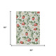 5' X 8' Ivory And Linen Floral Washable Indoor Outdoor Area Rug