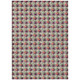 8' X 10' Eggplant And Purple Floral Washable Indoor Outdoor Area Rug