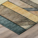 8' Coral And Orange Round Geometric Washable Indoor Outdoor Area Rug