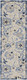 8' Blue And Gray Indoor Outdoor Runner Rug