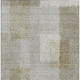 9' X 12' Khaki And Brown Abstract Washable Indoor Outdoor Area Rug