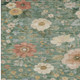 3' X 5' Green And Brown Floral Washable Indoor Outdoor Area Rug