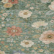 10' X 14' Green And Brown Floral Washable Indoor Outdoor Area Rug
