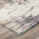 5' X 8' Gray And Tan Abstract Washable Indoor Outdoor Area Rug
