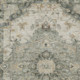 8' X 10' Green And Graphite Floral Medallion Washable Indoor Outdoor Area Rug