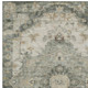 9' X 12' Green And Graphite Floral Medallion Washable Indoor Outdoor Area Rug