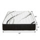 14" Graphite And Titanium Infused Queen Gel Memory Foam Firm Hybrid Mattress