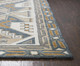 9' X 12' Gray And Tan Wool Tribal Hand Tufted Area Rug