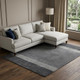 9' X 12' Charcoal And Gray Wool Striped Hand Tufted Area Rug