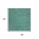 9' Blue And Green Indoor Outdoor Area Rug