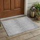 3' X 5' Silver And Gray Animal Print Washable Indoor Outdoor Area Rug