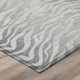 10' X 14' Silver And Gray Animal Print Washable Indoor Outdoor Area Rug