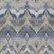 9' X 12' Navy Blue And Blue Abstract Washable Indoor Outdoor Area Rug