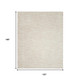 10' X 14' Beige And Ivory Indoor Outdoor Area Rug
