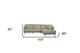Light Green Leather L Shaped Two Piece Sofa and Chaise Sectional
