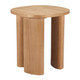 24" Natural Wood Oval End Table