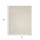 7' X 10' Beige And Ivory Indoor Outdoor Area Rug