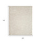 9' X 12' Beige And Ivory Indoor Outdoor Area Rug