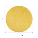 8' X 8' Yellow Round Indoor Outdoor Area Rug