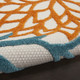 6' Blue And Yellow Indoor Outdoor Runner Rug