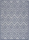 4' X 6' Denim Blue Indoor Outdoor Area Rug