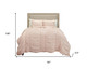Pink Geometric King Quilt