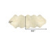 2' X 6' Ivory Wool Sheepskin Handmade Area Rug