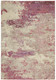 5' X 7' Ivory And Pink Abstract Power Loom Non Skid Area Rug