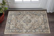 2' X 4' Beige And Ivory Oriental Distressed Area Rug