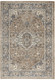 4' X 6' Beige And Grey Oriental Power Loom Non Skid Area Rug