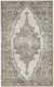 3' X 5' Grey And Light Blue Oriental Power Loom Non Skid Area Rug