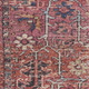 5' X 7' Pink And Blue Oriental Distressed Washable Area Rug