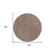 8' Beige And Brown Abstract Hand Woven Round Rug