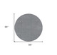 8' Gray Hand Woven Round Rug