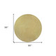 8' Canary Yellow Hand Woven Round Rug