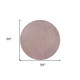 8' Pink Hand Woven Round Rug