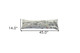 14" X 46" Cream Pittsburgh Daylight Skyline Lumbar Decorative Pillow