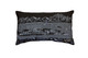 14" X 24" Dark Gray And White Homer Spit Nighttime Skyline Lumbar Decorative Pillow